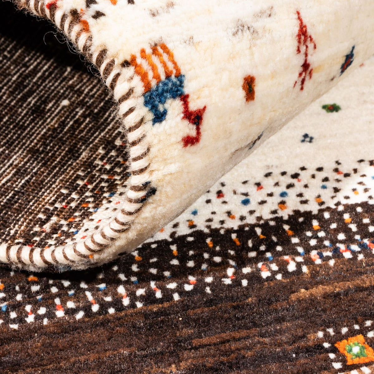 Gabbeh Teppich - Loribaft Perser - Royal - 136 x 84 cm - mehrfarbig