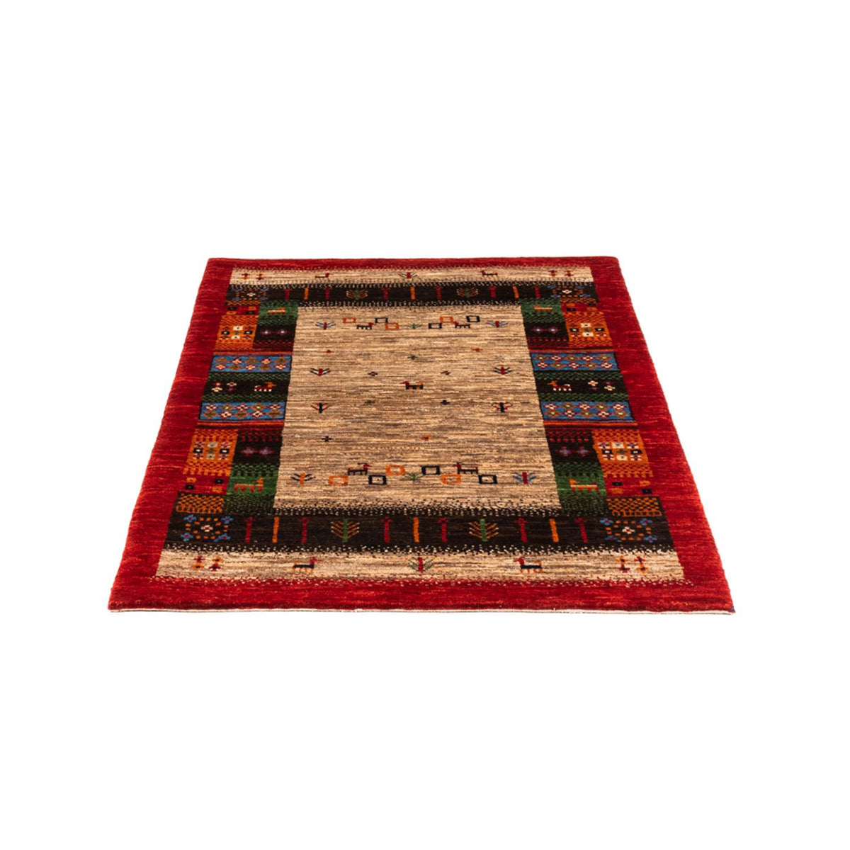 Gabbeh Teppich - Loribaft Perser - Royal - 125 x 87 cm - mehrfarbig