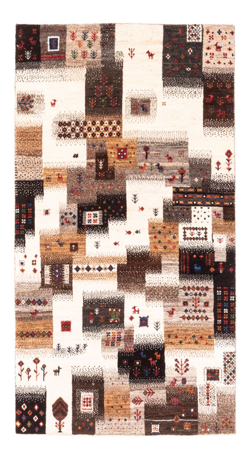 Gabbeh Teppich - Loribaft Perser - Royal - 147 x 85 cm - grau