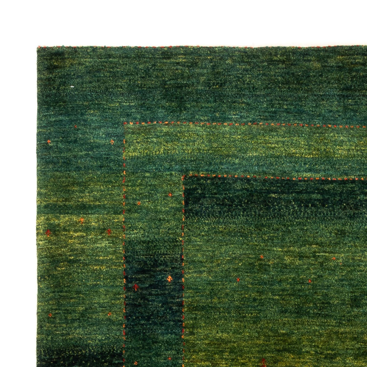 Gabbeh Teppich - Loribaft Perser - 200 x 160 cm - grün