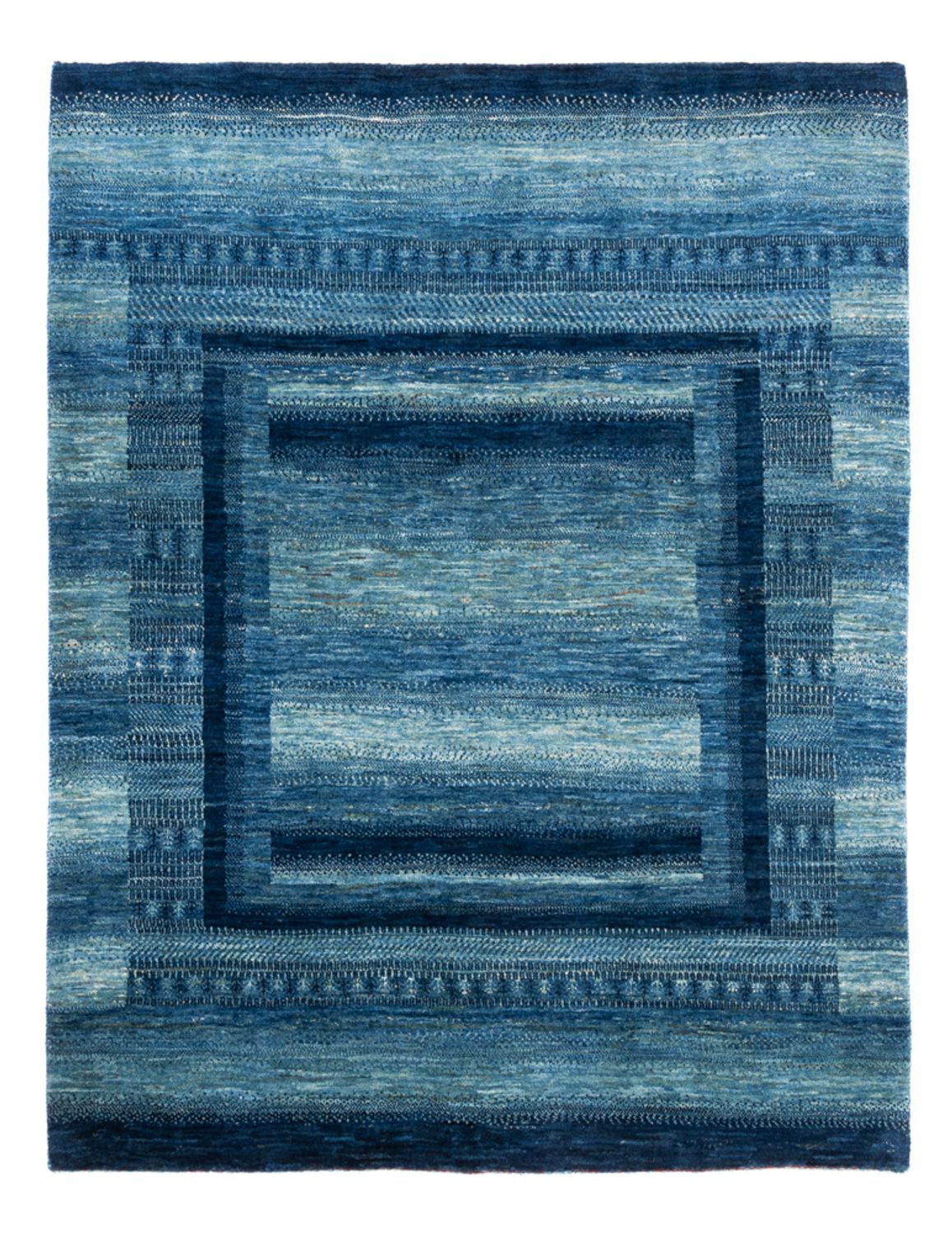 Gabbeh Teppich - Loribaft Perser - Royal - 198 x 158 cm - blau