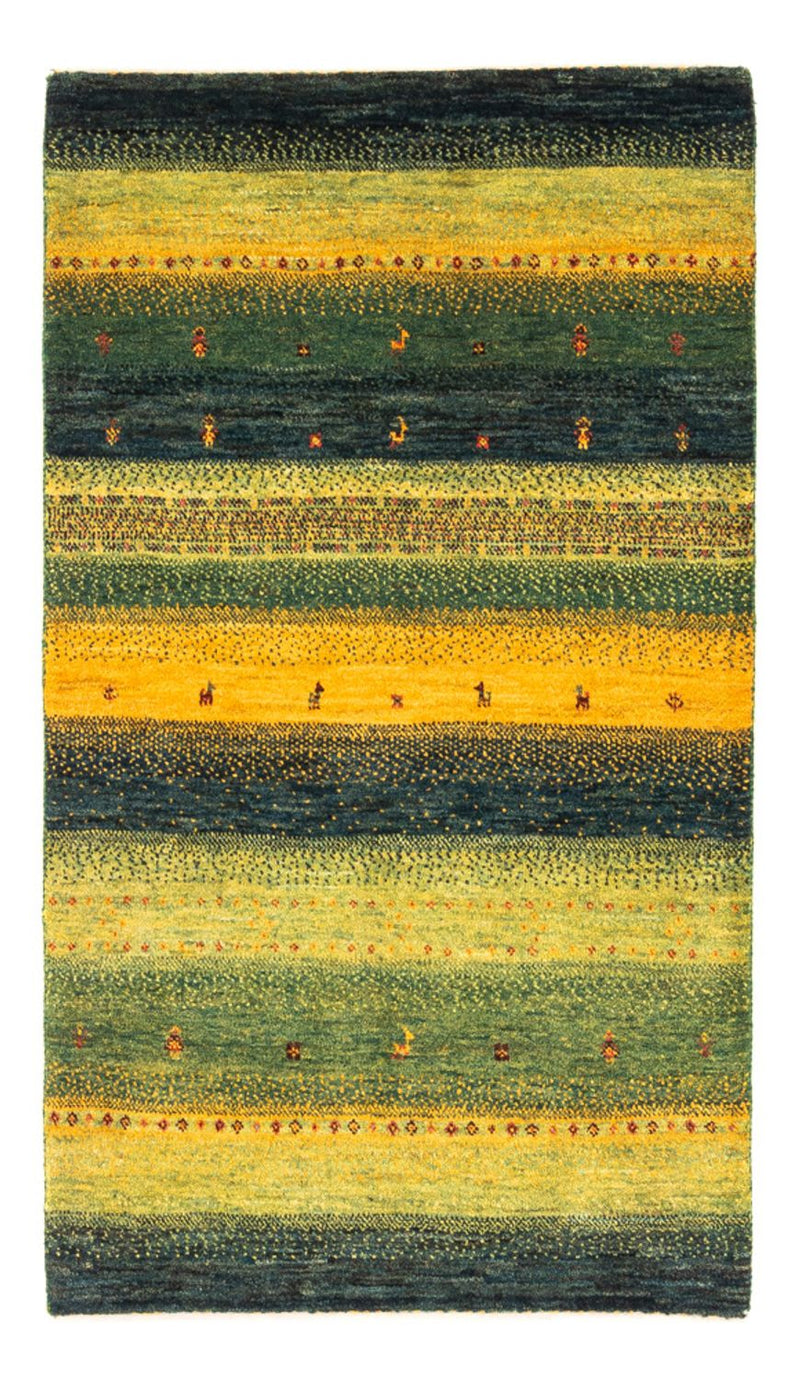 Gabbeh Teppich - Loribaft Perser - Royal - 133 x 82 cm - grün