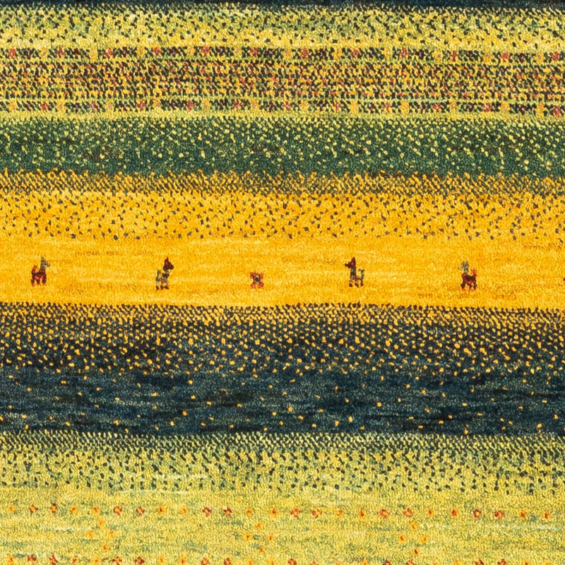 Gabbeh Teppich - Loribaft Perser - Royal - 133 x 82 cm - grün