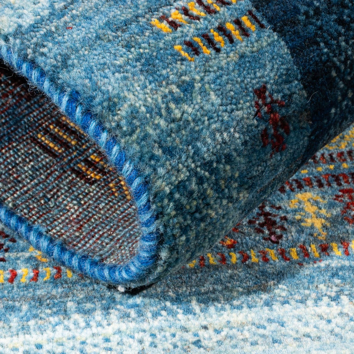 Gabbeh Teppich - Loribaft Perser - Royal - 132 x 90 cm - mehrfarbig