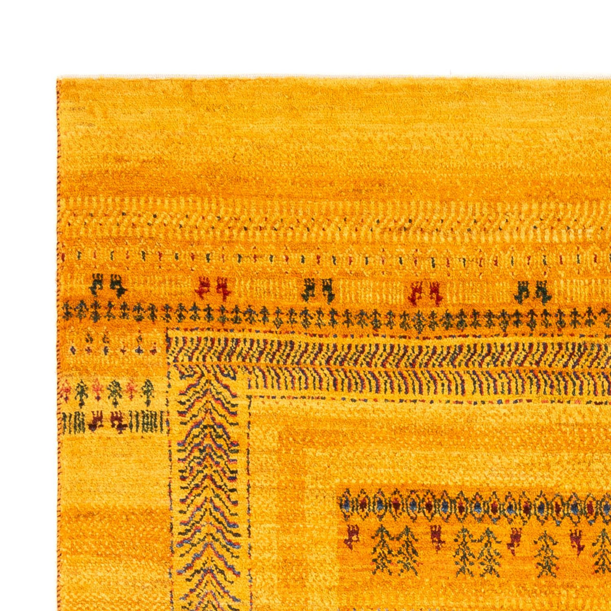 Gabbeh Teppich - Loribaft Perser - Royal - 205 x 144 cm - gold