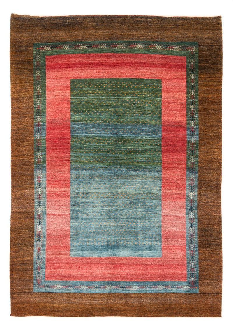 Gabbeh Teppich - Perser - 236 x 172 cm - grün