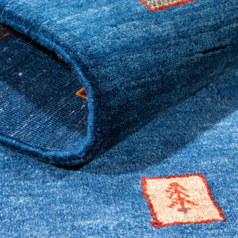 Gabbeh Teppich - Perser - 149 x 80 cm - blau