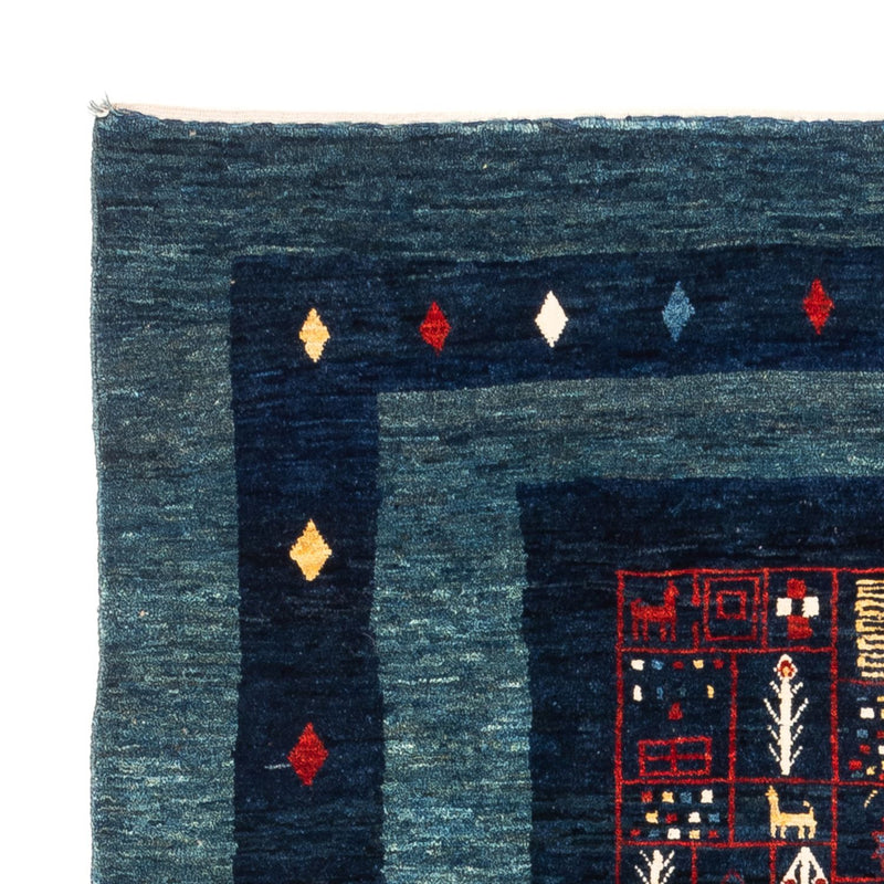 Gabbeh Teppich - Perser - 173 x 124 cm - blau