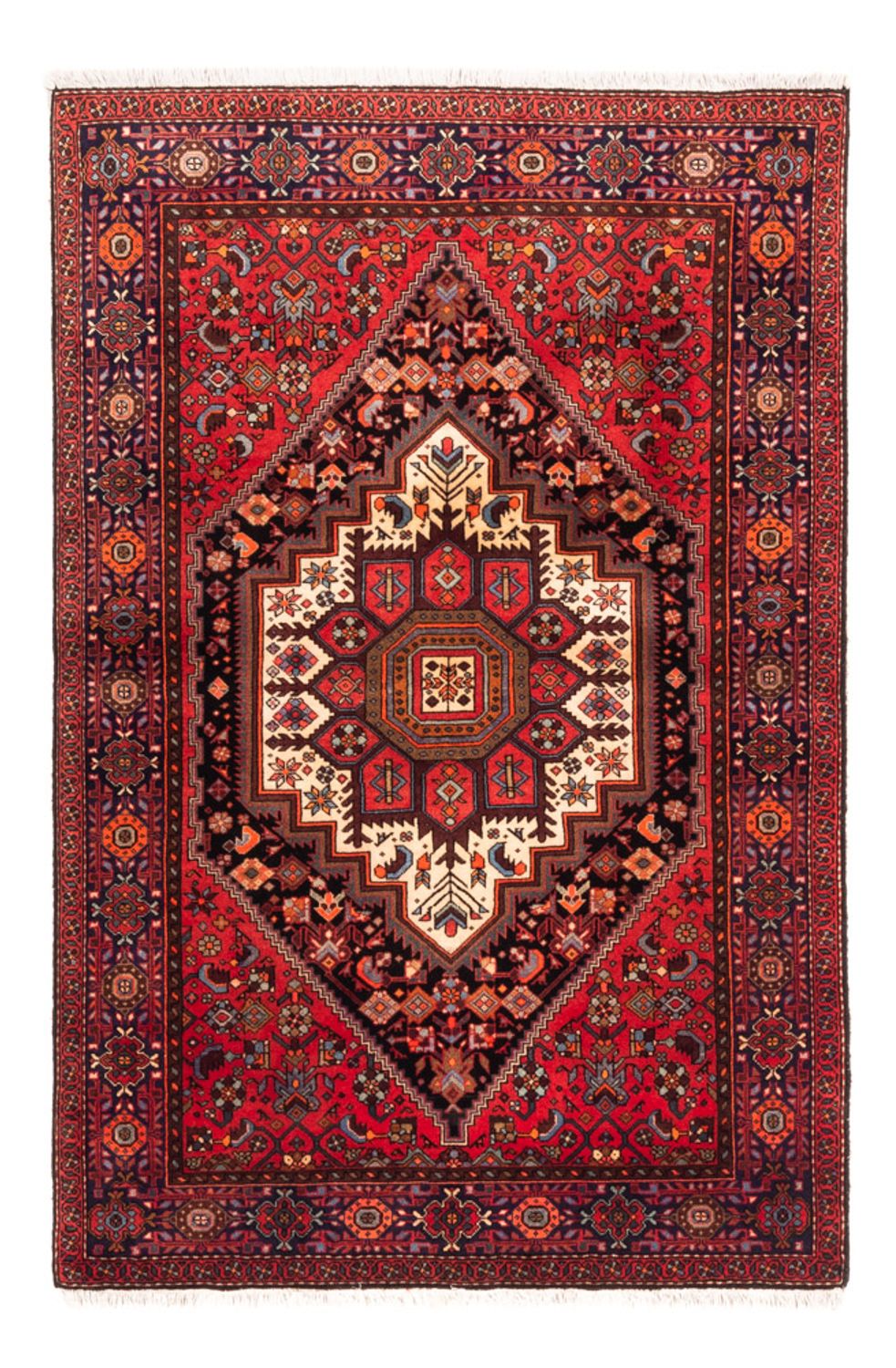 Perserteppich - Nomadic - 157 x 106 cm - dunkelblau