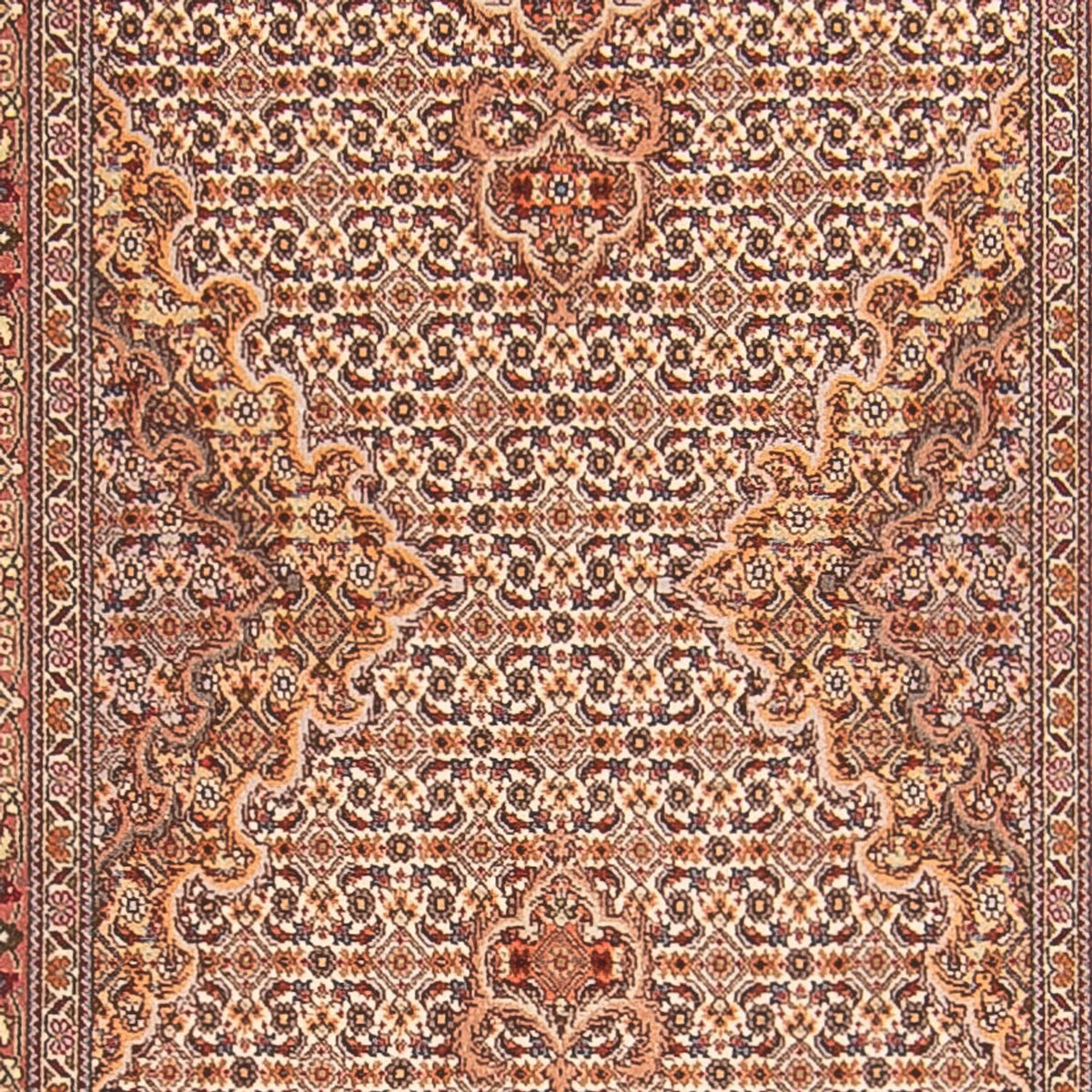 Läufer Perser - Täbriz - Royal - 407 x 78 cm - beige