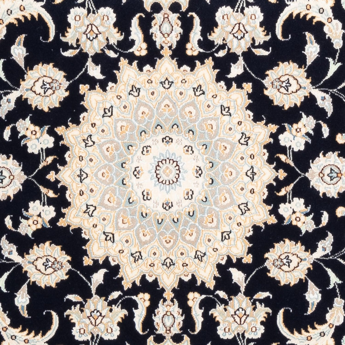 Perserteppich - Nain - Premium - 154 x 104 cm - dunkelblau
