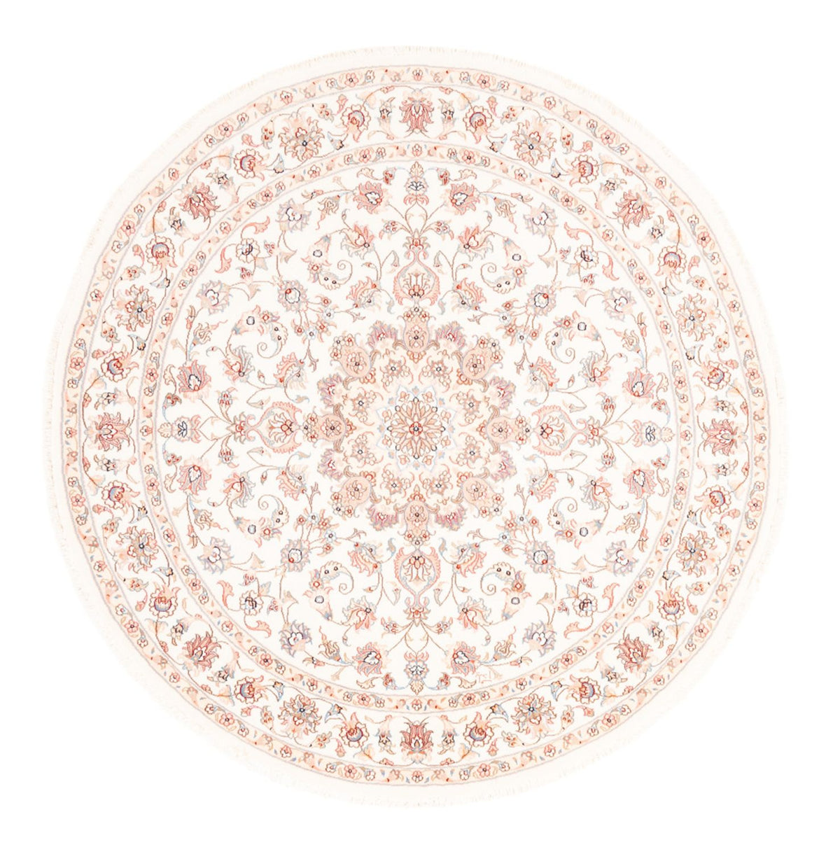 Perserteppich - Täbriz rund  - 157 x 151 cm - creme