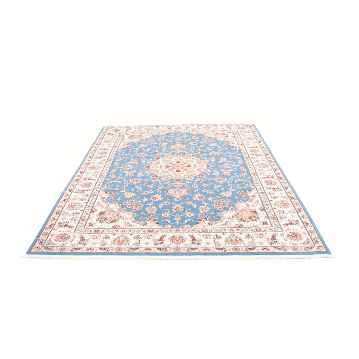 Perserteppich - Täbriz - Royal - 244 x 168 cm - hellblau