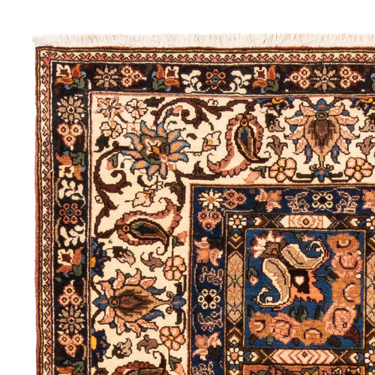 Perserteppich - Nomadic quadratisch - 207 x 199 cm - dunkelbeige