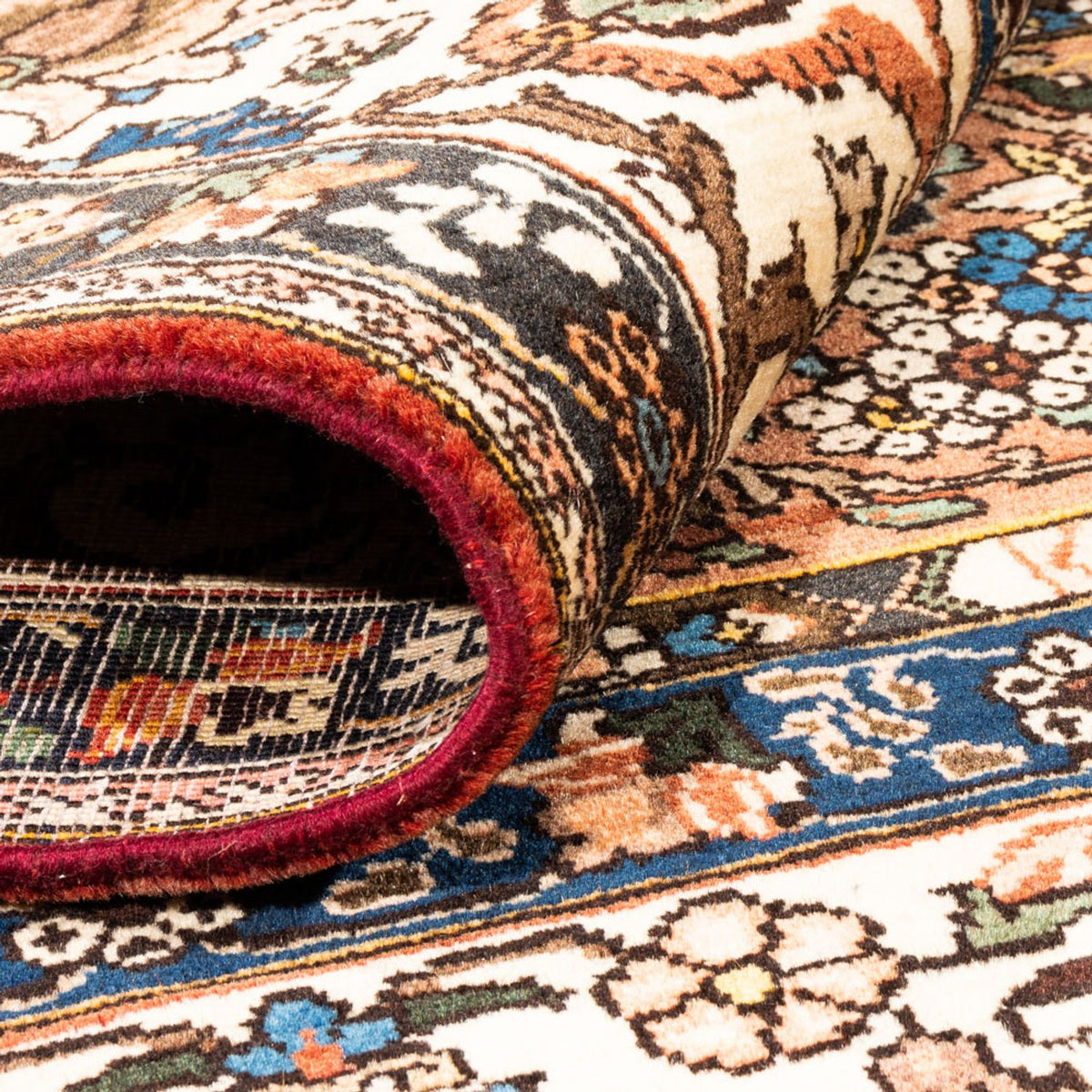 Perserteppich - Nomadic quadratisch - 207 x 199 cm - dunkelbeige