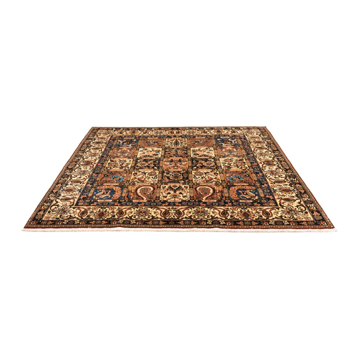 Perserteppich - Nomadic quadratisch - 207 x 199 cm - dunkelbeige