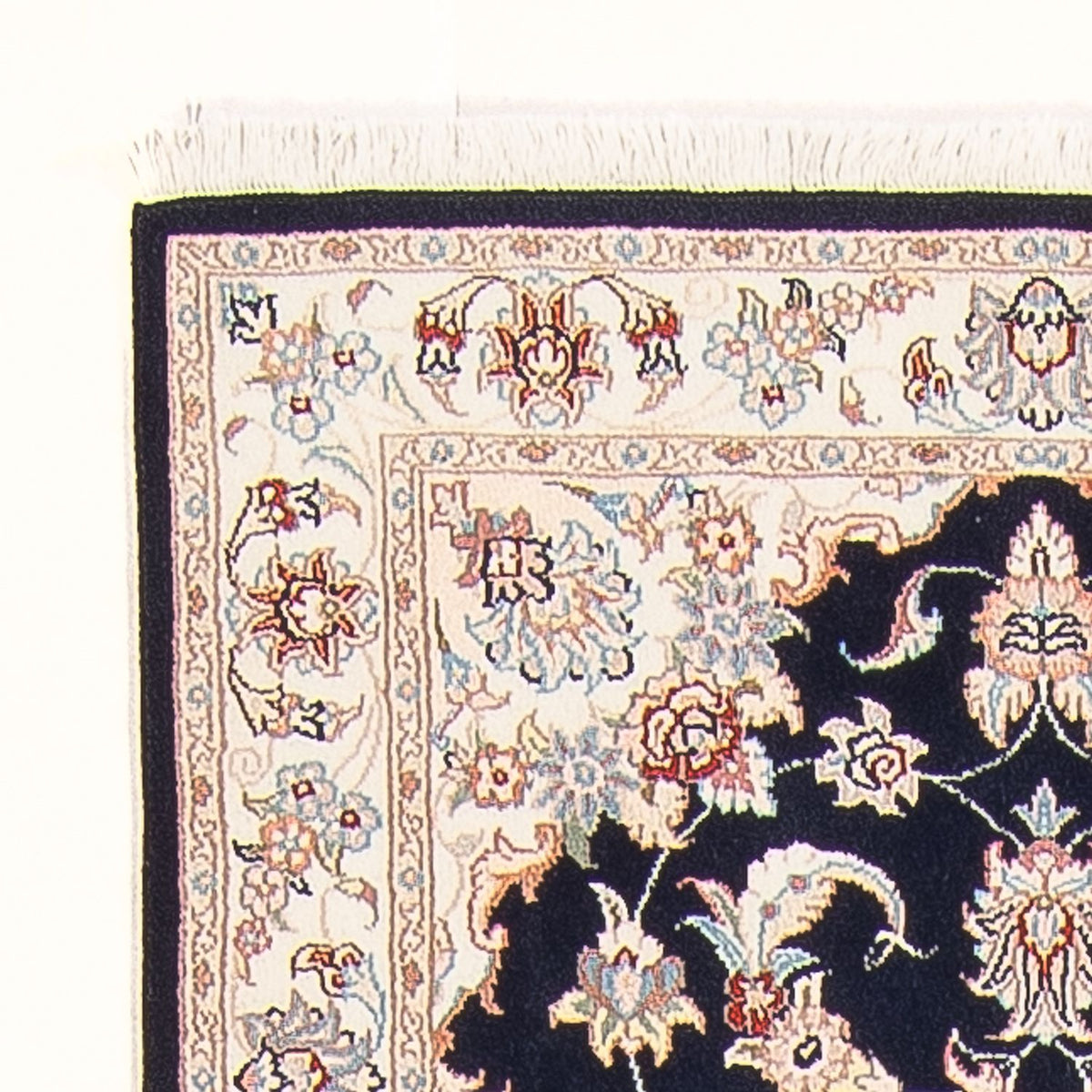 Läufer Perser - Täbriz - Royal - 251 x 80 cm - dunkelblau