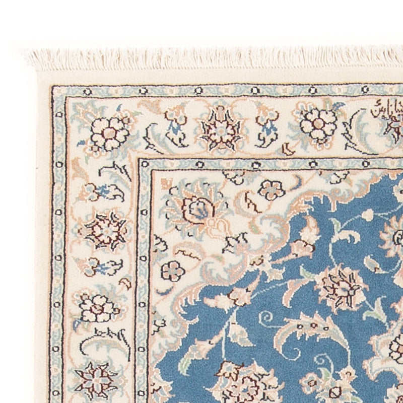 Perserteppich - Nain - Premium - 116 x 81 cm - hellblau