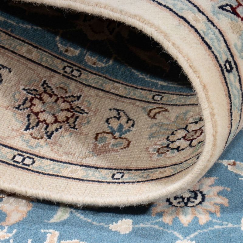 Perserteppich - Nain - Premium - 116 x 81 cm - hellblau