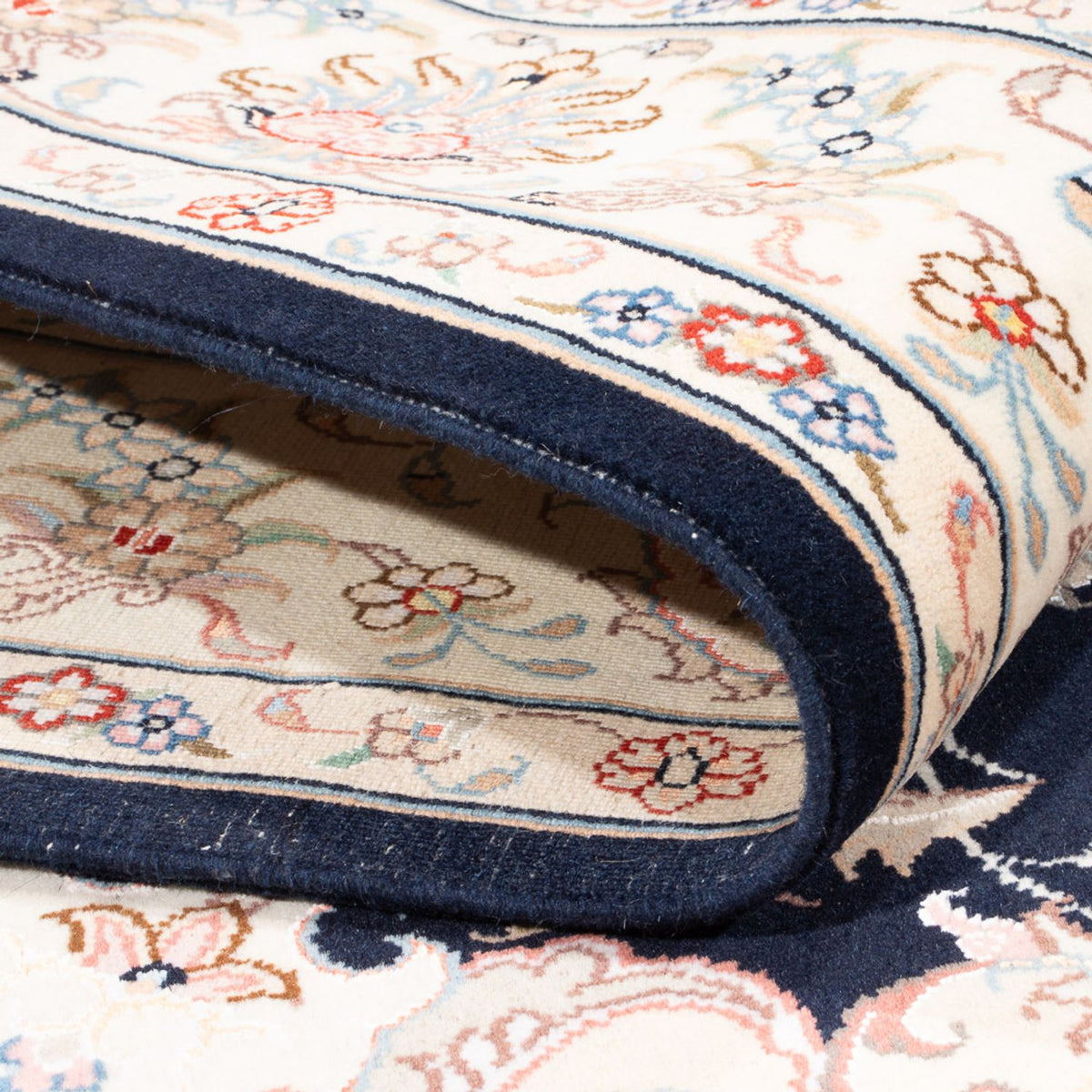 Perserteppich - Täbriz - Royal - 199 x 147 cm - dunkelblau