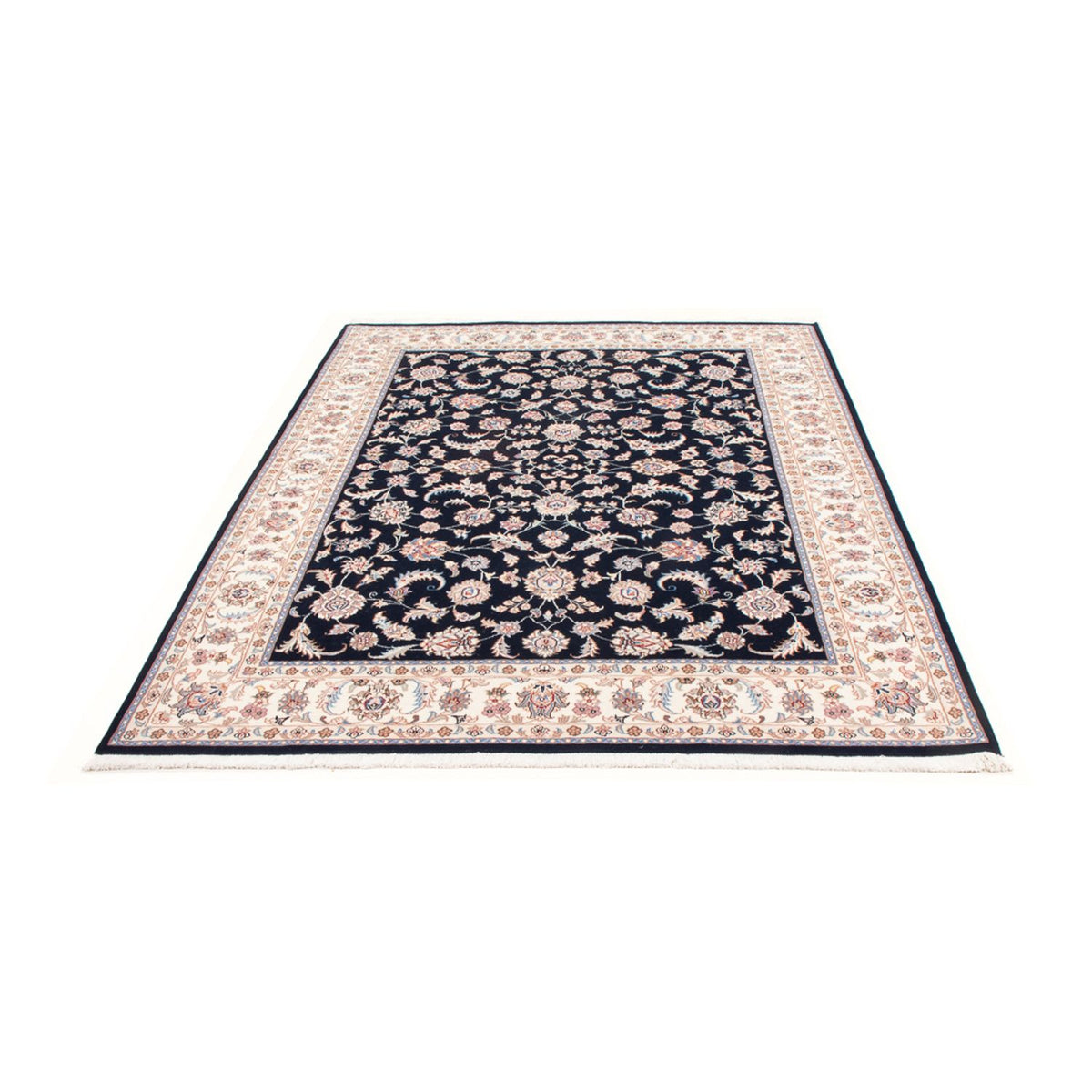 Perserteppich - Täbriz - Royal - 202 x 151 cm - dunkelblau