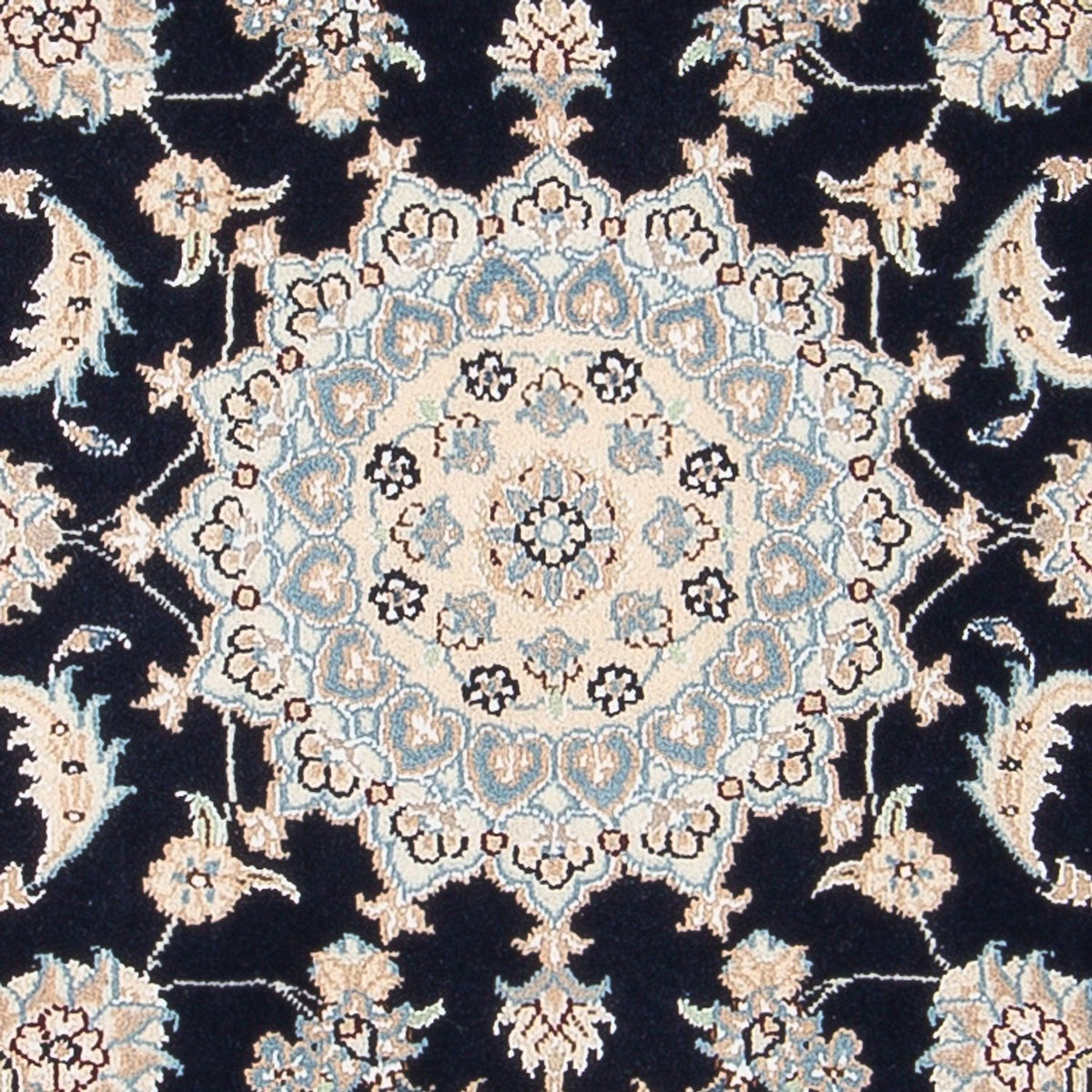 Perserteppich - Nain - Premium - 122 x 81 cm - dunkelblau