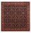 Perserteppich - Bidjar quadratisch - 250 x 248 cm - dunkelblau