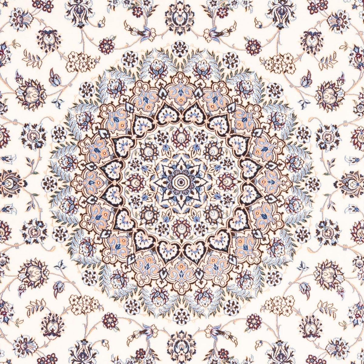 Perserteppich - Nain - Premium quadratisch - 203 x 201 cm - creme