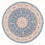 Perserteppich - Täbriz - Royal rund - 200 x 200 cm - blau