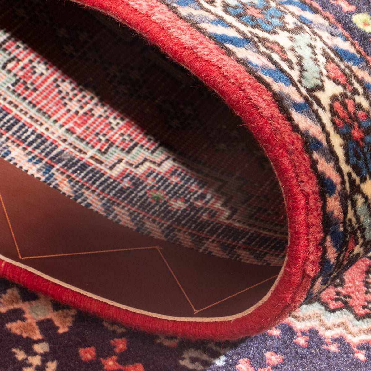 Perserteppich - Nomadic - 146 x 67 cm - rot