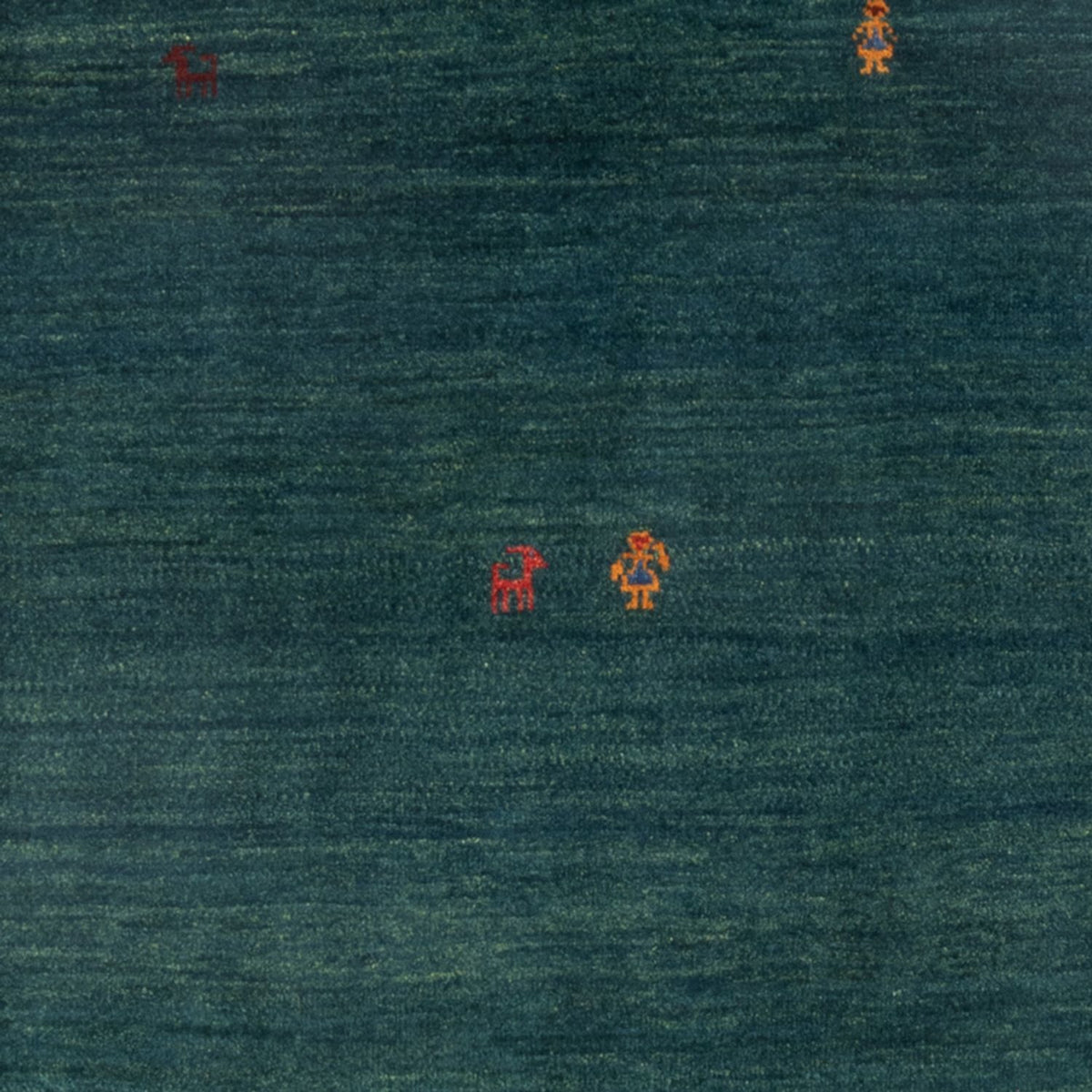 Gabbeh Teppich - Perser - 160 x 104 cm - petrolblau