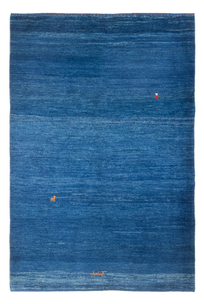 Gabbeh Teppich - Perser - 184 x 122 cm - seeblau