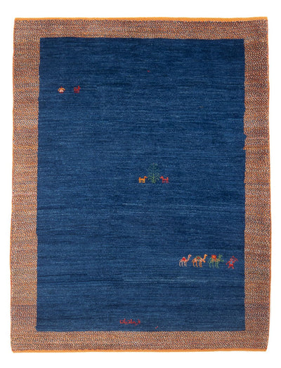Gabbeh Persisch Teppich 124x175cm - Perserteppich Wollteppich