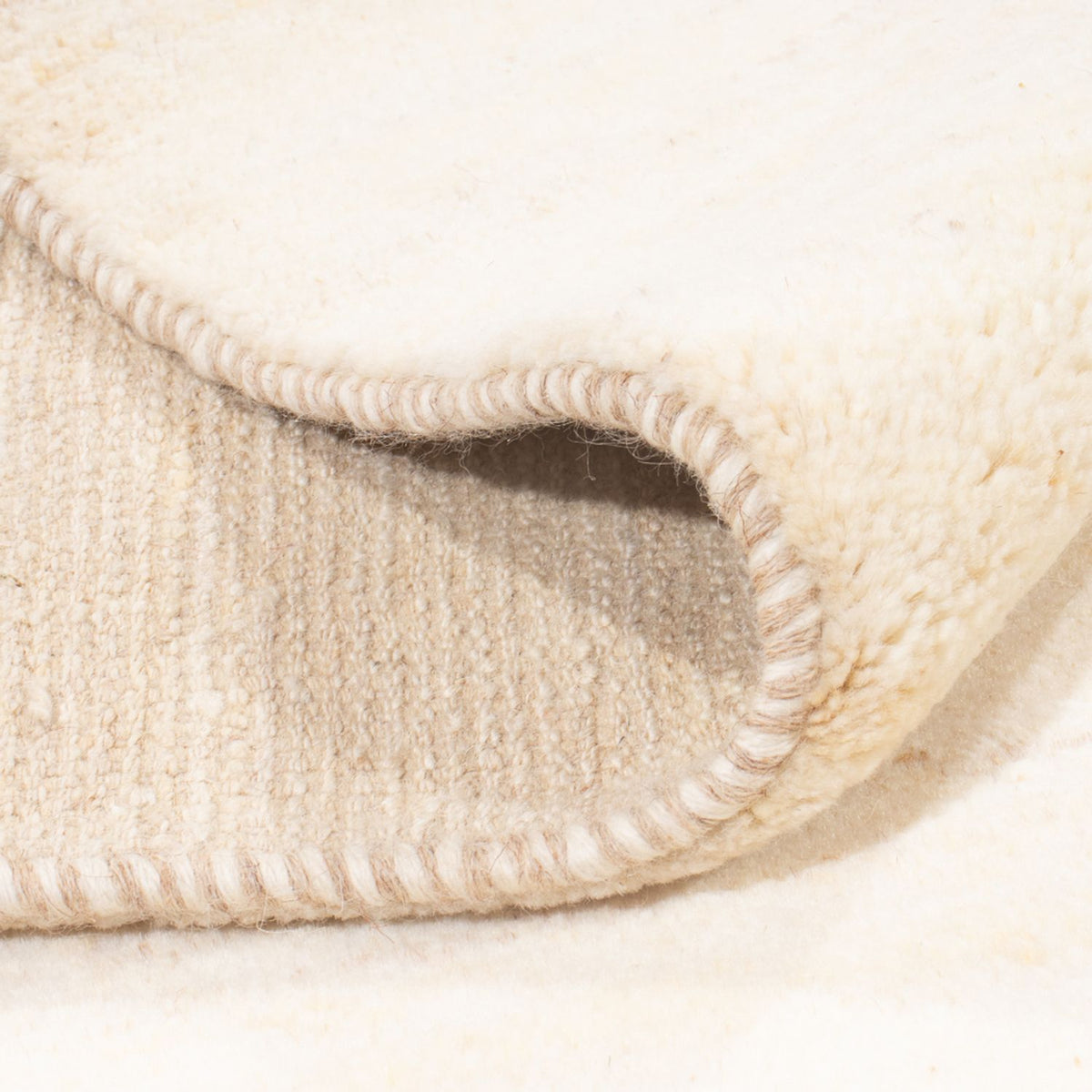 Gabbeh Teppich - Perser - 193 x 152 cm - hellbeige