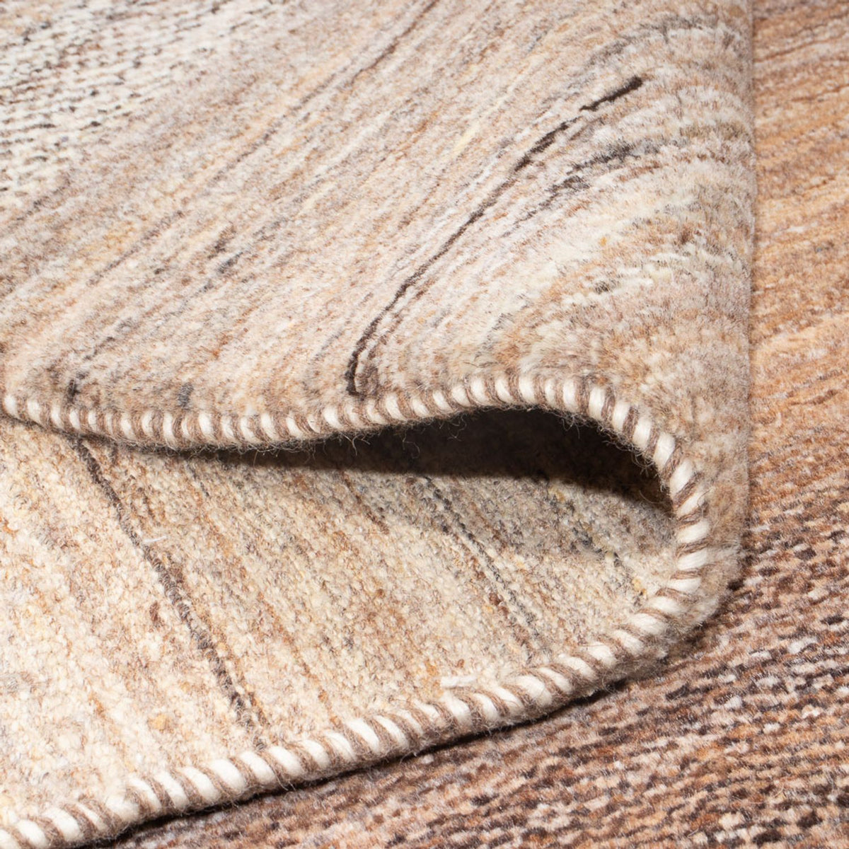 Gabbeh Teppich - Perser - 262 x 210 cm - natur