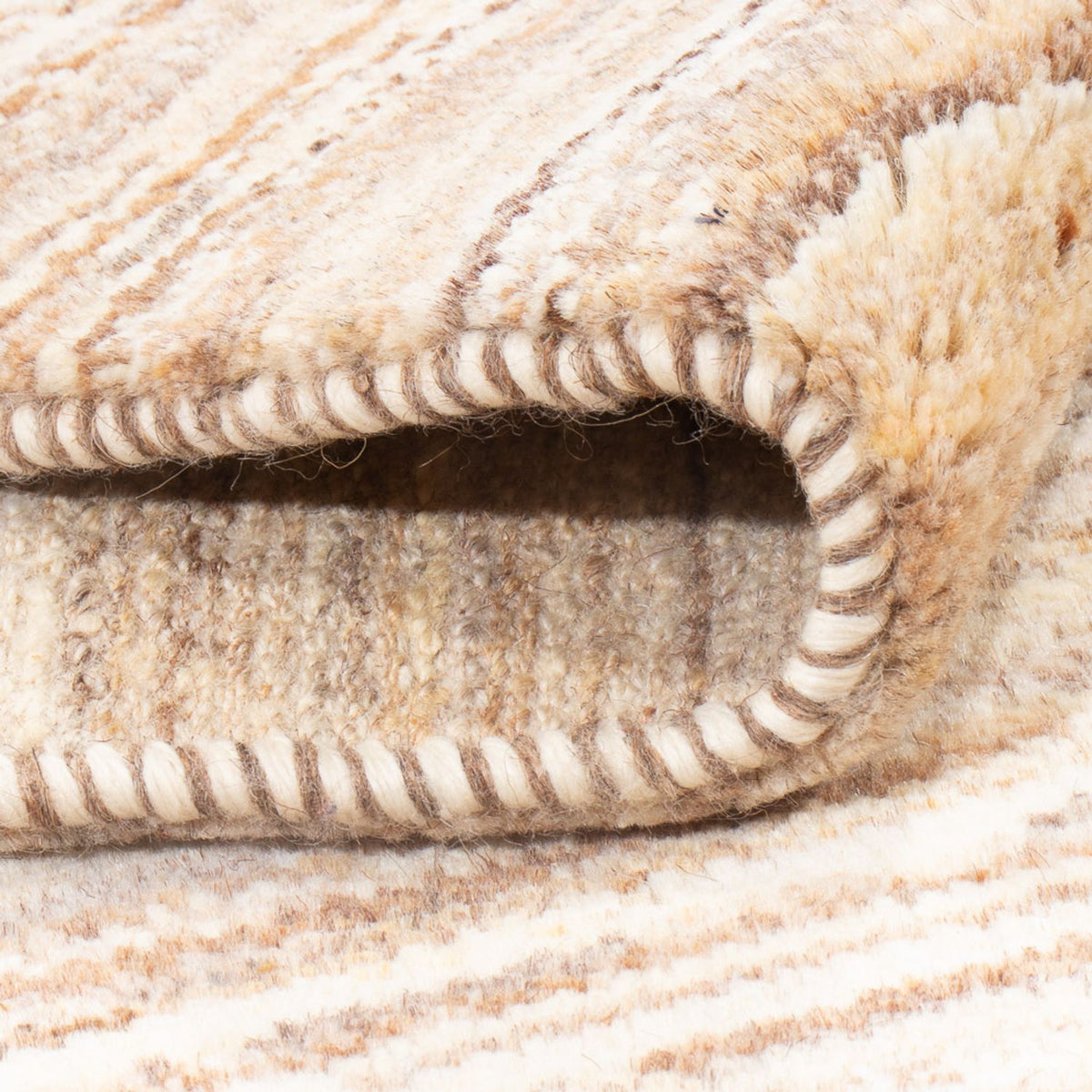 Gabbeh Teppich - Perser - 143 x 94 cm - dunkelbeige