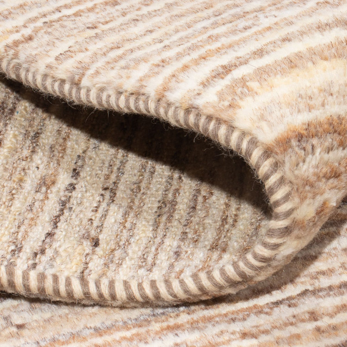 Gabbeh Teppich - Perser - 93 x 61 cm - dunkelbeige