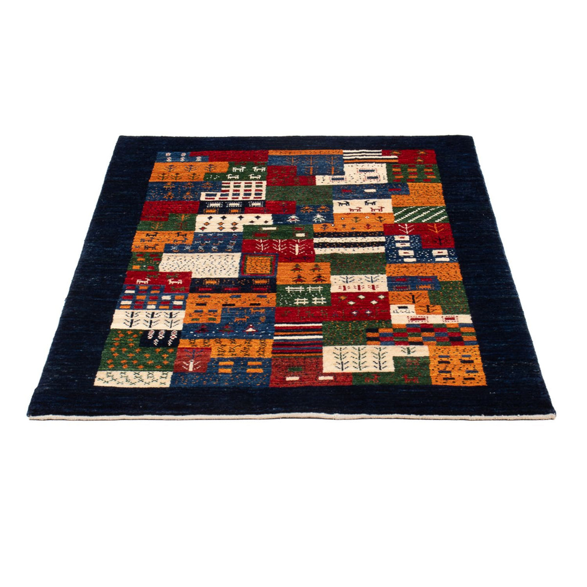 Gabbeh Teppich - Loribaft Perser - 129 x 83 cm - mehrfarbig