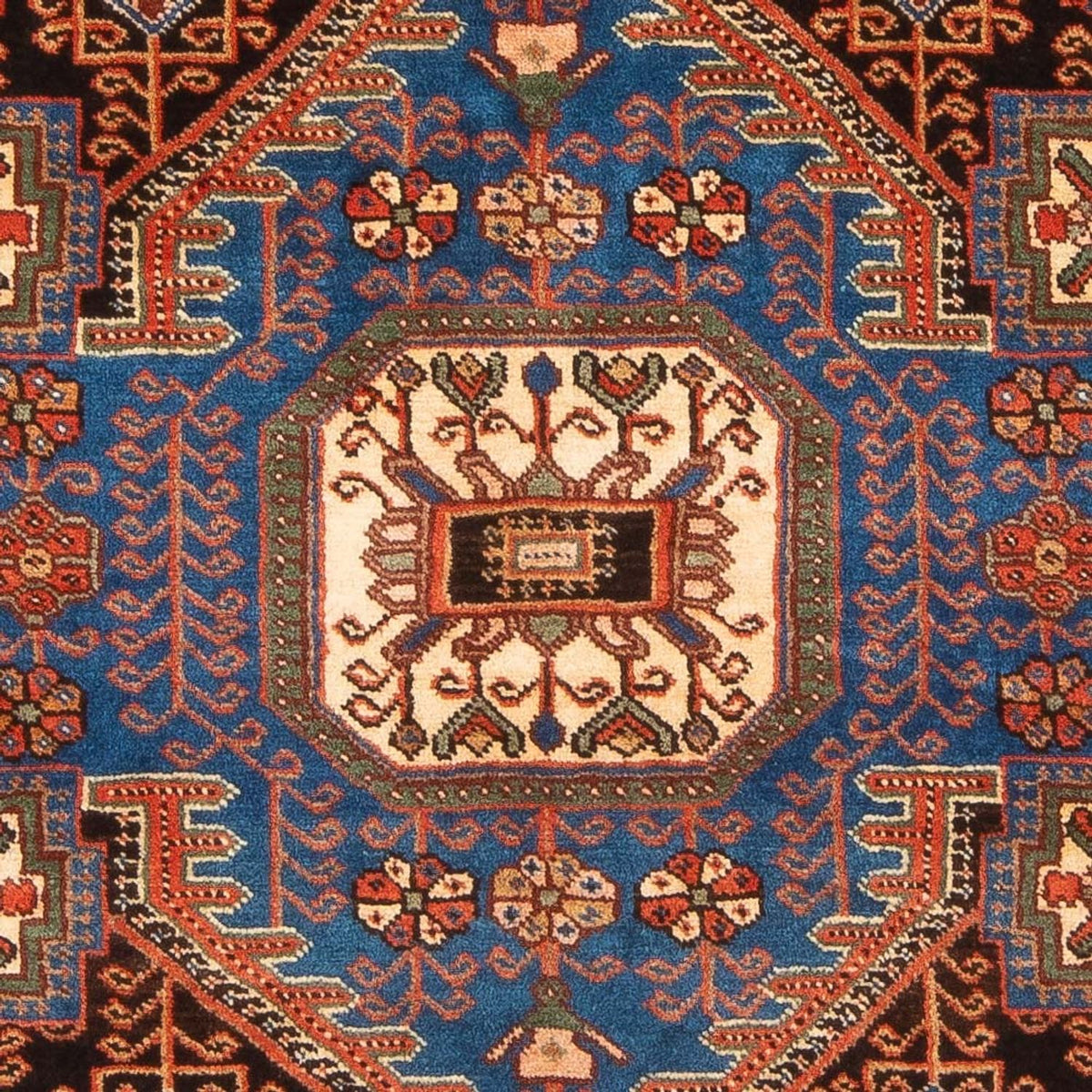 Perserteppich - Nomadic - 196 x 150 cm - blau