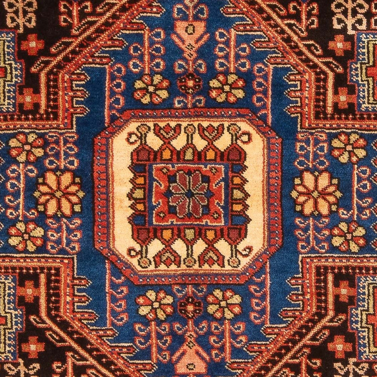 Perserteppich - Nomadic - 204 x 142 cm - blau