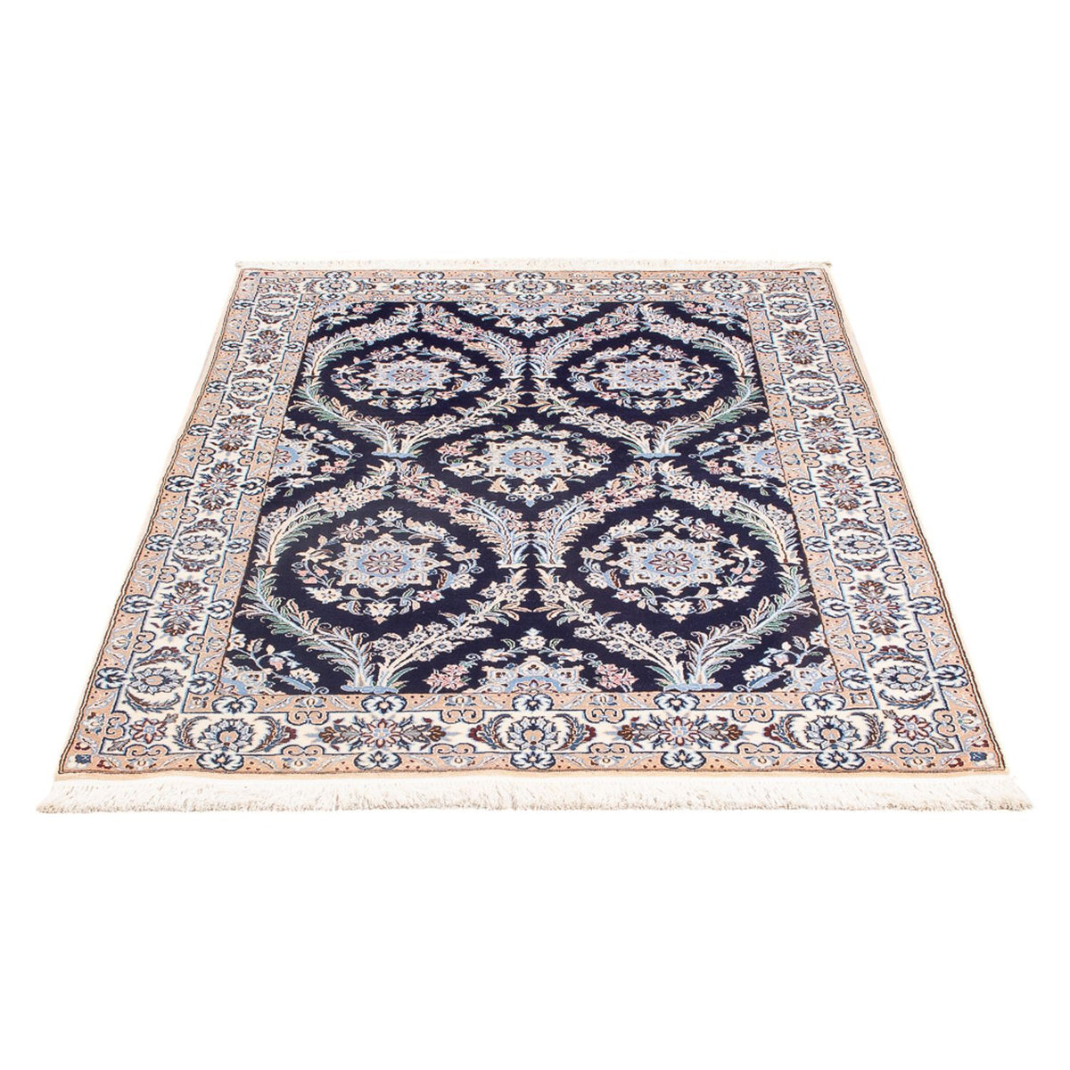 Perserteppich - Nain - Premium - 142 x 98 cm - dunkelblau