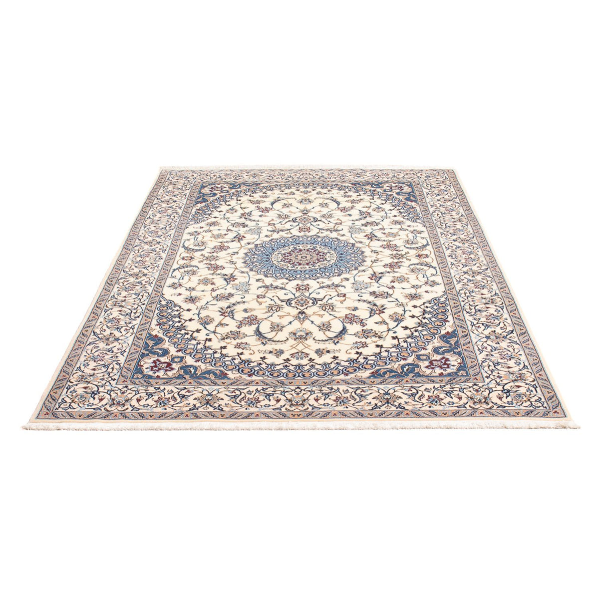 Perserteppich - Nain - Premium - 211 x 130 cm - creme