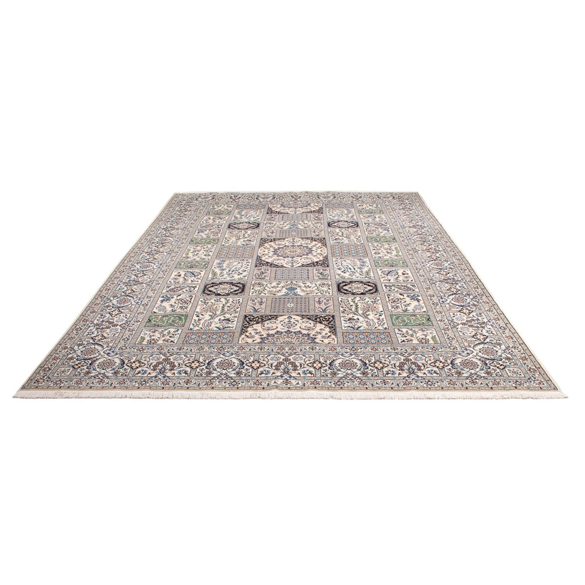 Perserteppich - Nain - Premium - 305 x 208 cm - hellgrau