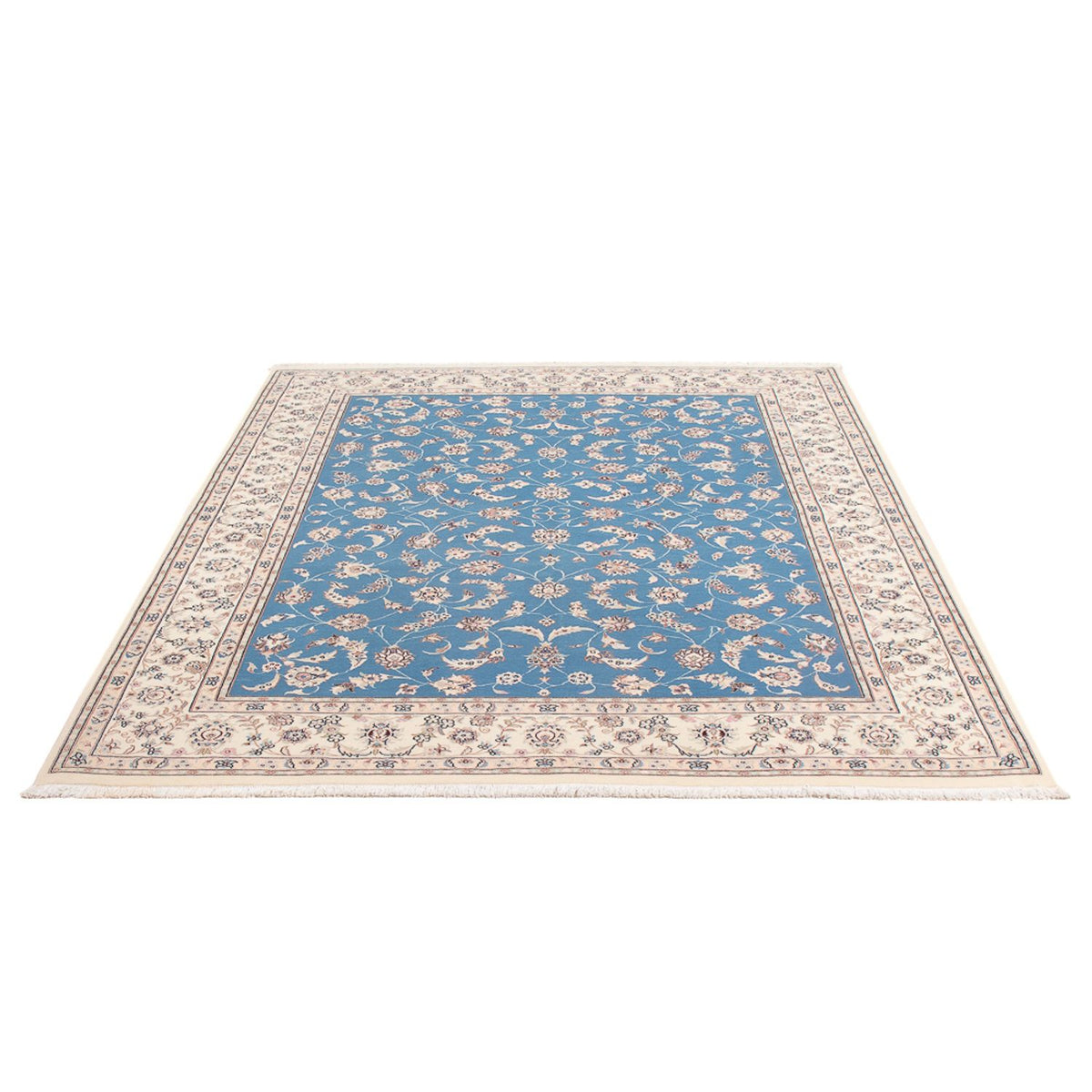 Perserteppich - Nain - Premium - 200 x 150 cm - blau