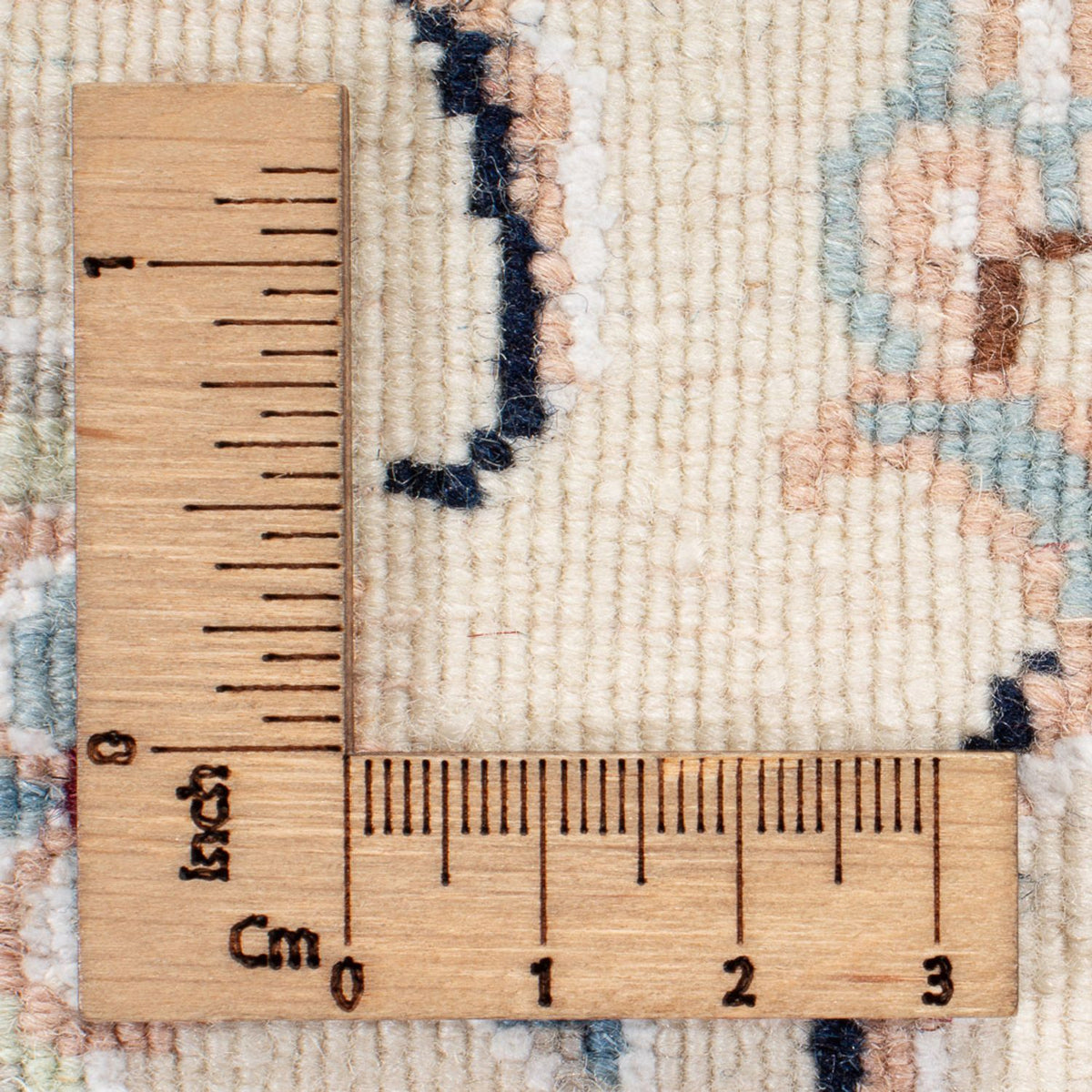 Perserteppich - Nain rund  - 200 x 200 cm - blau