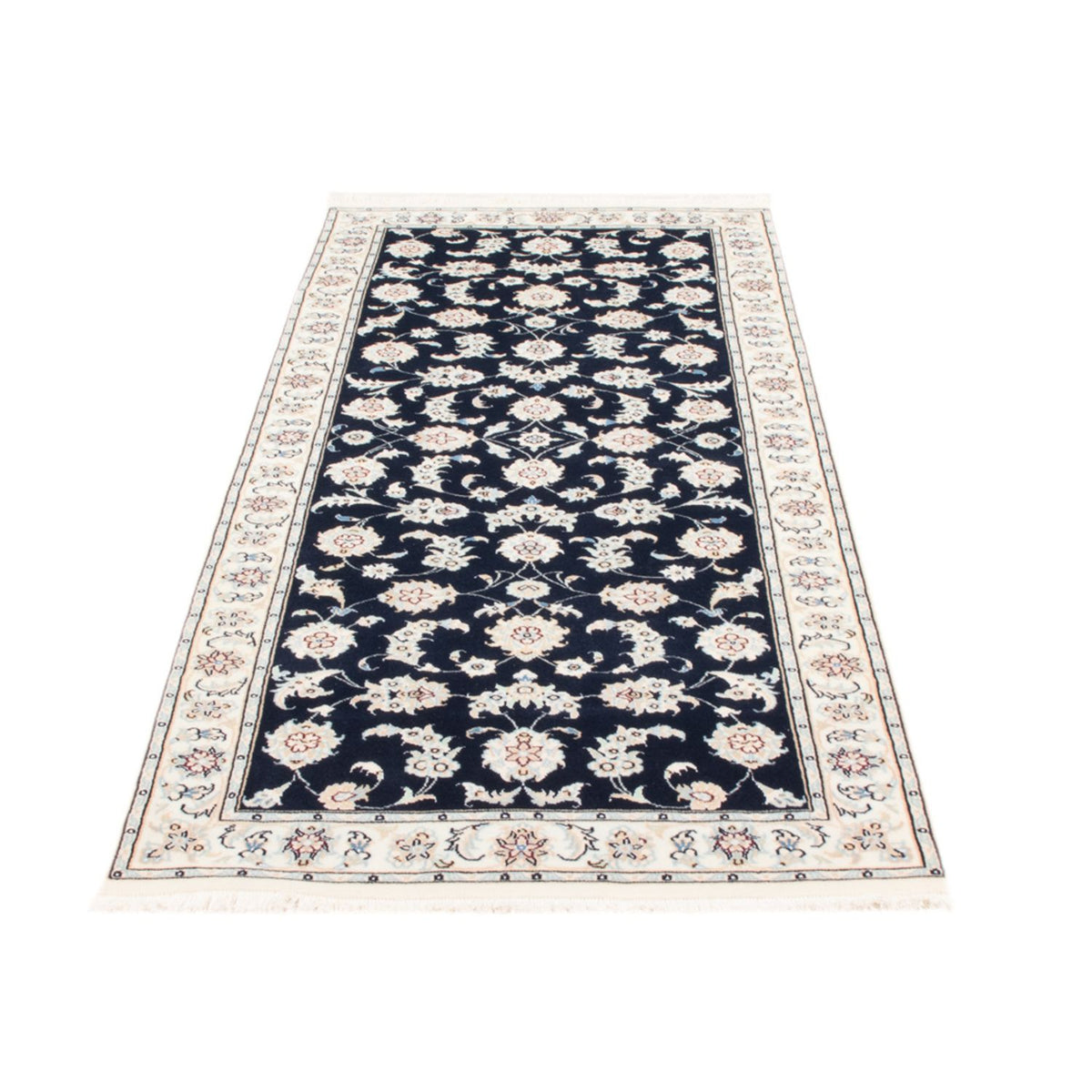 Läufer Perser - Nain - Royal - 197 x 80 cm - dunkelblau
