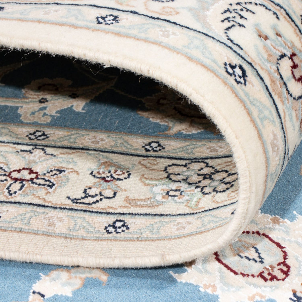 Läufer Perser - Nain - Premium - 307 x 80 cm - blau