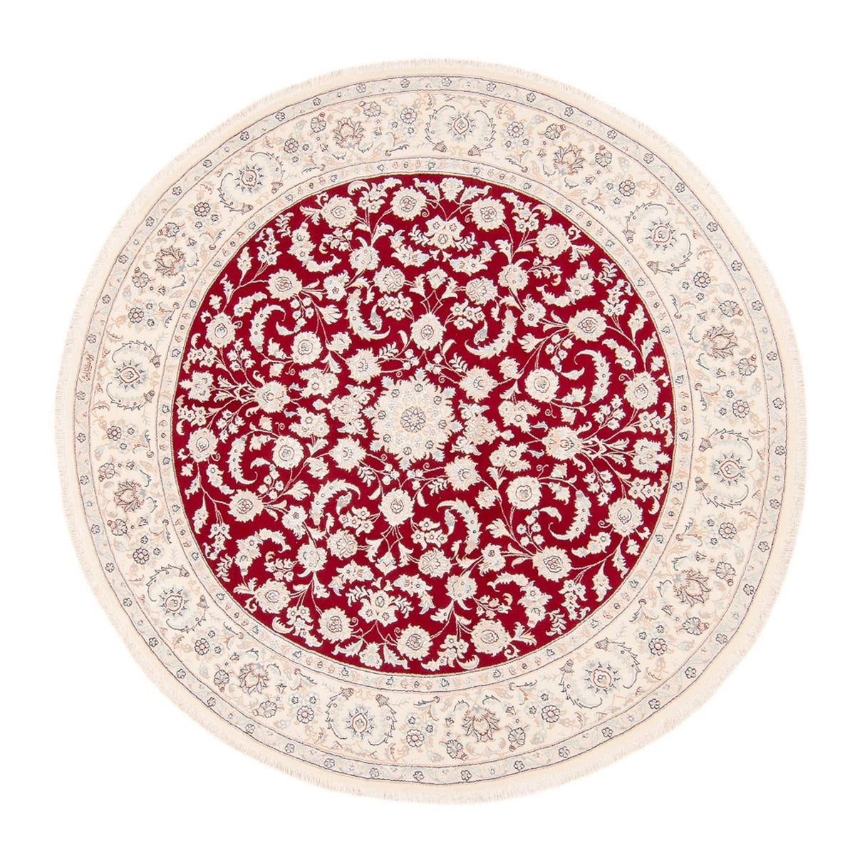 Perserteppich - Nain rund  - 200 x 200 cm - rot