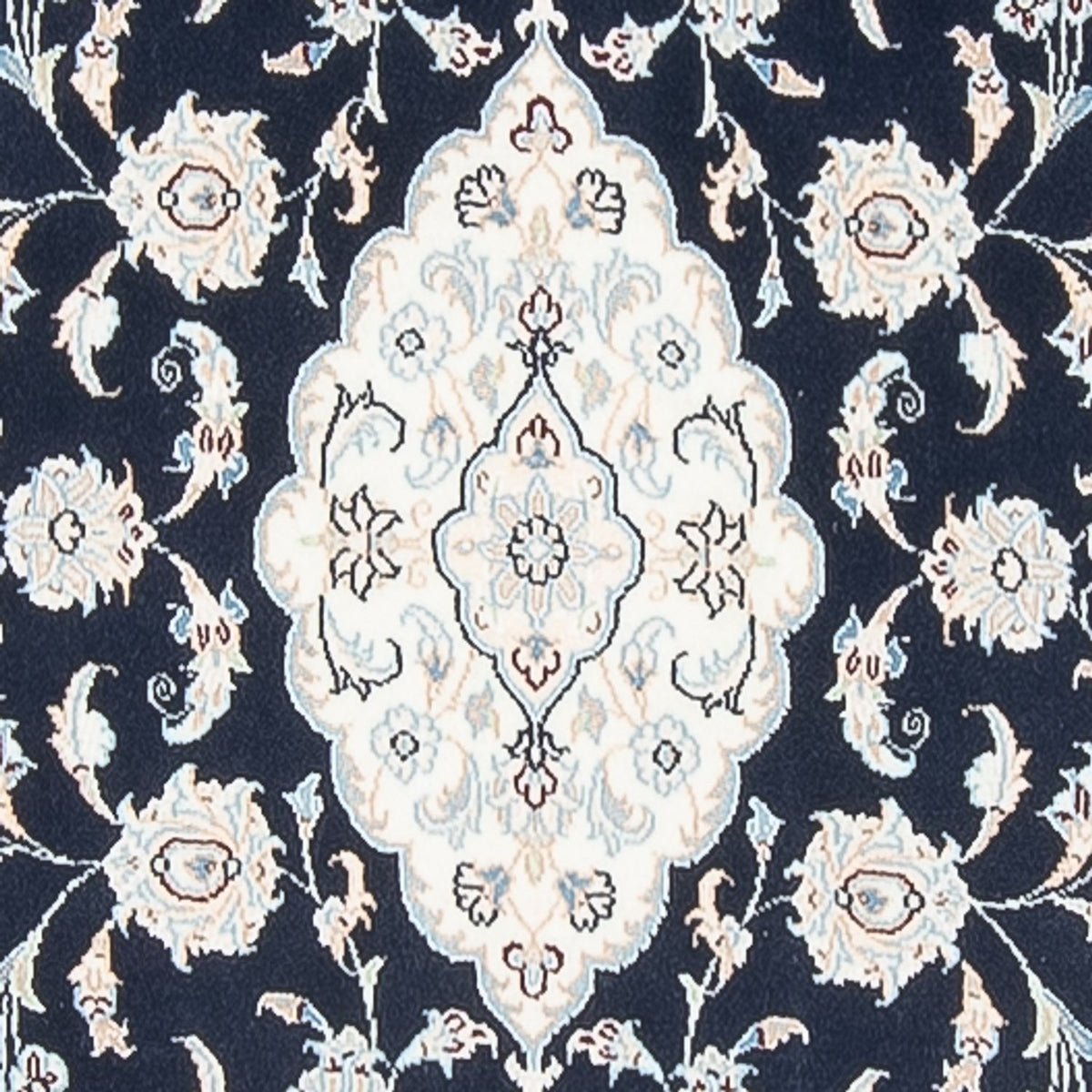 Läufer Perser - Nain - Premium - 346 x 88 cm - dunkelblau