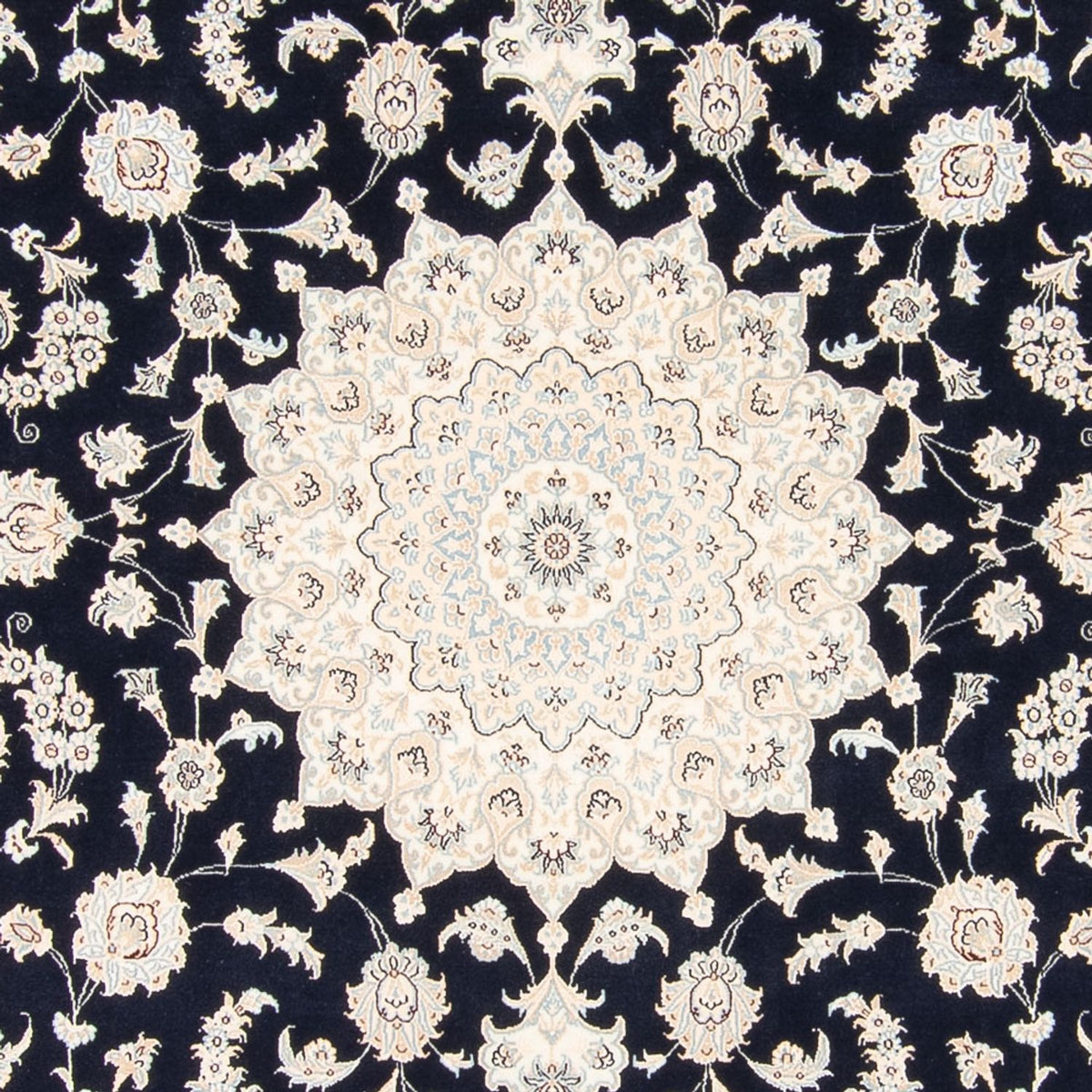 Perserteppich - Nain quadratisch  - 246 x 242 cm - dunkelblau